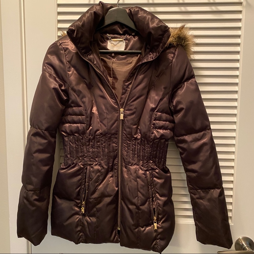 Laundry by Shelli Segal Brown Puffer Coat